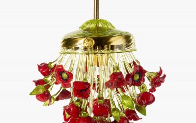 Lampadario Bouquet di Papaveri