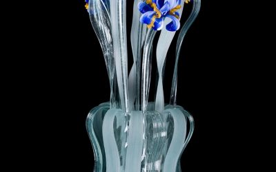 Vaso lampada Mazzo di Iris Van Gogh