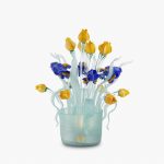 Vaso lampada Iris e Tulipani